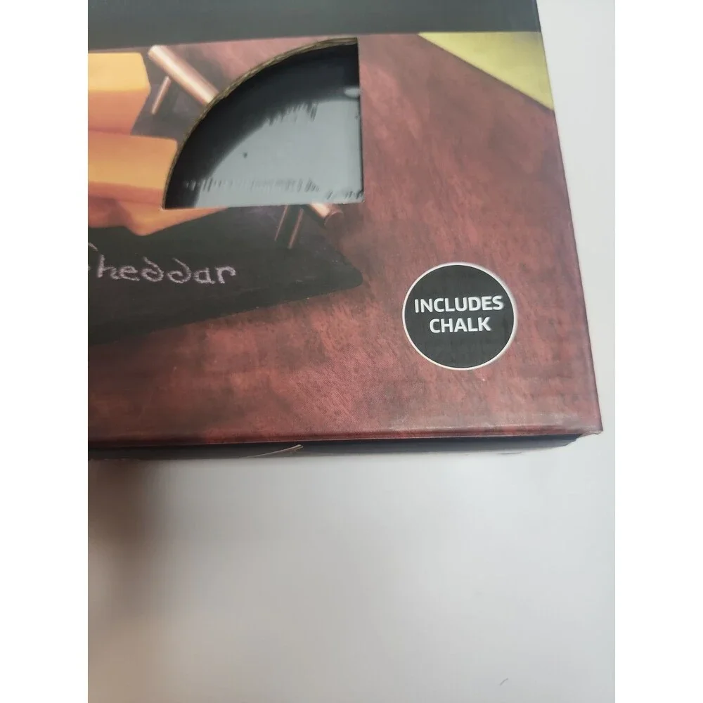 CROFTON Chef's Collection Slate Serving Board Rectangular Chalk NIB Charcuterie